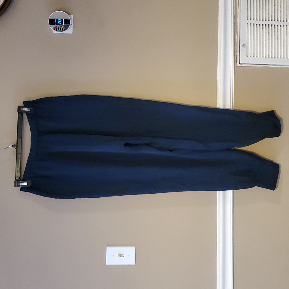 Theory Rib Cuff Jogger Silk Combo In Deep Navy Size M NWOT'S - Picture 4 of 10